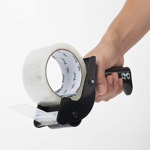 Mr. Pen Tape Dispenser Gun, 2 Inch, Includes 1 Clear Packaging Tape, for Packing Boxes, Shipping & Moving
