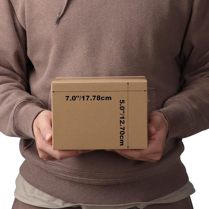 Edenseelake 40 Pack 7x5x5 inches Shipping Boxes Small Cardboard Boxes, Brown