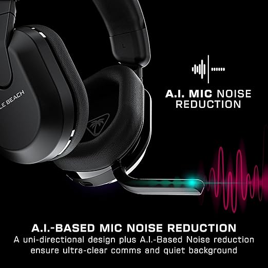 Turtle Beach Stealth 600 Wireless Multiplatform Amplified Gaming Headset for Xbox Series X|S, Xbox One, PC, PS5, PS4 & Mobile – Bluetooth, 80-Hr Battery, Noise-Cancelling Mic – Black (Renewed)