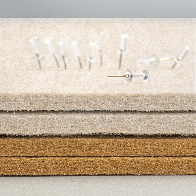 Felt Bulletin Board 72x48 inches, Decorative Pin Board for Home & Office | Cork Board Alternative for Wall with Push Pins, Display Mood Board for Photos, Notes & Reminders