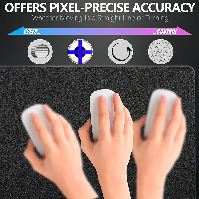 X-Raypad Aqua Control 2 Gaming Mouse Pad, Ultra-High Precision Mouse Pad with Perfect Speed and Control Capability, Consistent X and Y Glide, Designed for Fps Players with Low DPI Requirements