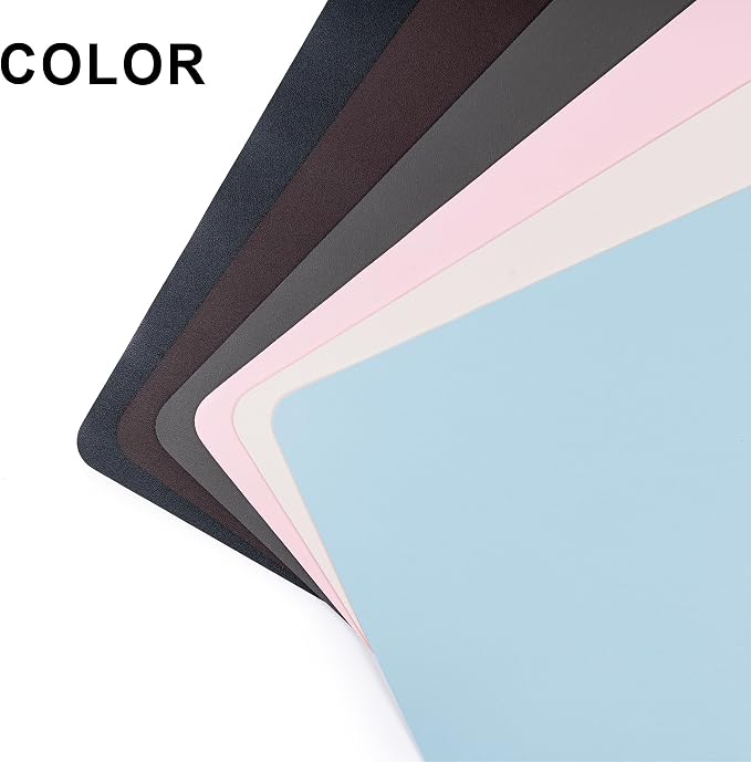 Leather Desk Pad Protector,Non-Slip Desk Pad(Pale Green, 31.5" x 15.7") | on-Slip PU Leather Large Mouse Pad,Easy Clean Desk Protecor Mat,Writing Pad for Office Work/Home/Decor