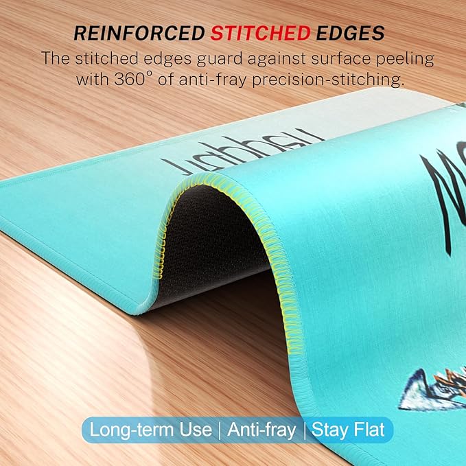 MROCO Mouse Pad [30% Larger] with Anti-Fray Stitched Edges, Premium-Textured Waterproof Surface, Non-Slip Rubber Base, Computer & Gaming Mouse Mat for Laptop, Office & Home, 8.5 x 11 in, Feather Arrow