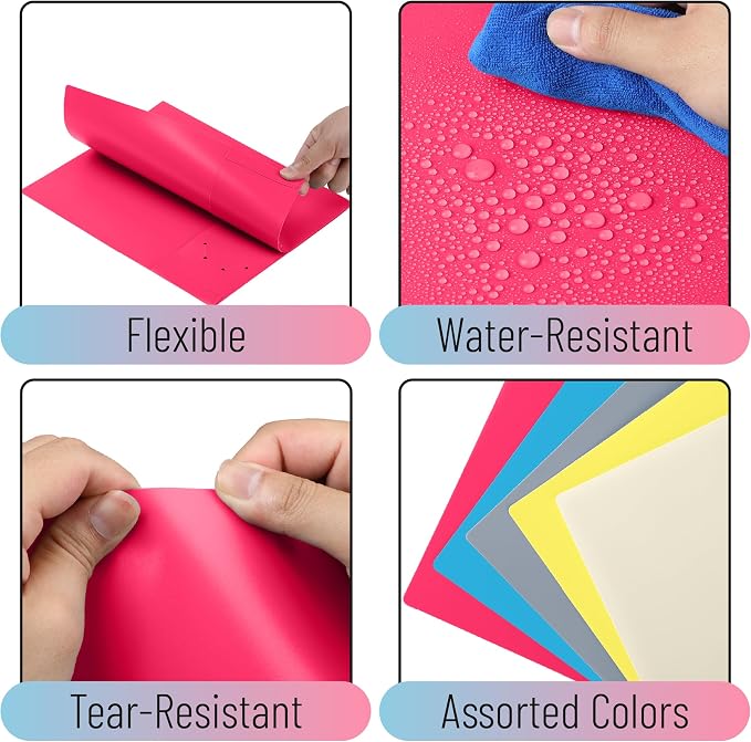 Mr. Pen- Plastic Folders with Pockets, 5 pcs | Aesthetic File Folder with Business Card Slot, 2-Pocket Folder, Back to School, Office, Filing Supplies