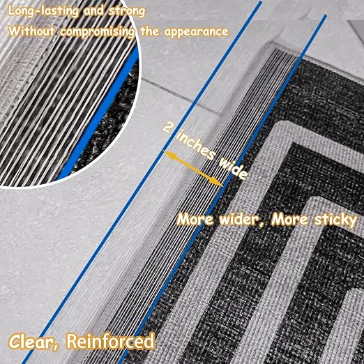 Valley'sYuMiao 6 Pack Mono Filament Strapping Tape, 2 in×60yds, Reinforced Strapping Fiberglass Packing, Clear Heavy Duty Wearproof Tape, Extra Thickness 5.5 mils