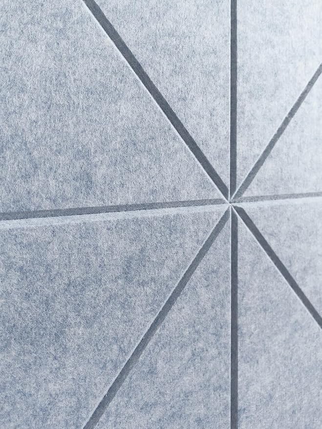 Cork Board 24 x36 Alternative - 6 Pack Felt Wall Tiles with Safe Removable Adhesive Tabs, Cork Boards for Walls Cork Board for Home Office Pin Board Tack Board - Blue Marble