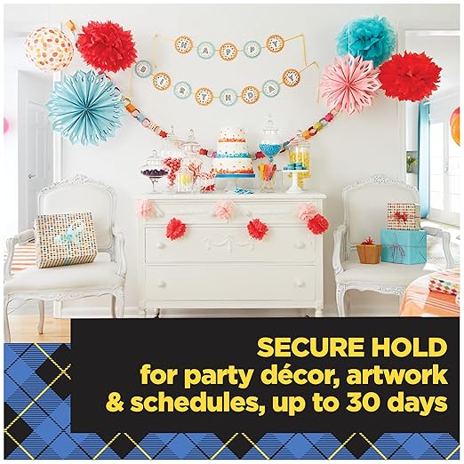 Scotch Wall-Safe Tape, 4 Dispensered Rolls, Sticks Securely, Removes Cleanly, Invisible, Designed for Displaying, Photo Safe, 3/4 in x 650 in (4183)