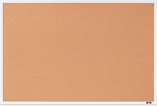 Mr. Pen- Cork Notice Board, 36 X 24 Inches, White Cork Bulletin Board for Walls, Pin Boards, Framed Corkboard, Decorative Hanging Pin Boards, Perfect for Office & Home Decor