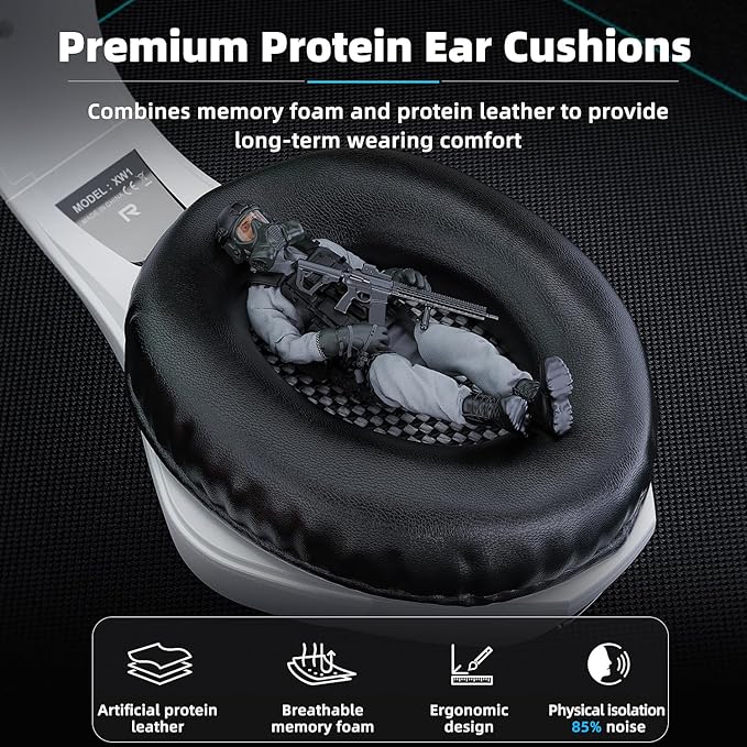 Gaming Headset for PC, Ps5, Switch, Mobile, Gaming Headphones for Nintendo with Noise Canceling Mic, Deep Bass Stereo Sound