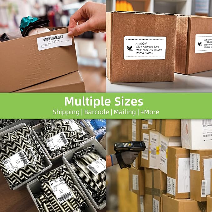 Compatible 2-1/4" x 1-1/4" Direct Thermal Labels Replacement for DYMO 30334 Barcodes Address Postage, Compatible with Rollo, DYMO 4XL & Zebra Desktop Printers (12 Rolls, 1000 Labels/Roll)
