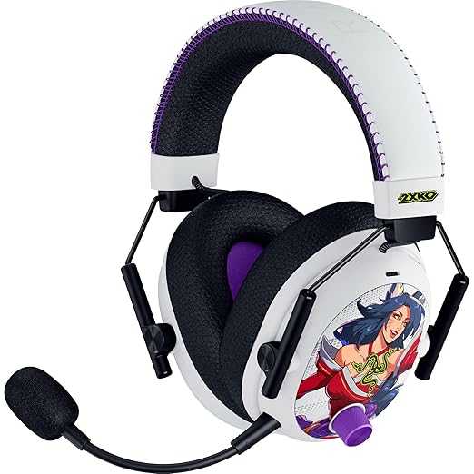Razer BlackShark V3 Pro Wireless ANC Gaming Headset for Xbox: Full Band Mic - 50mm Driver - 2.4 GHz, Bluetooth, USB, 3.5mm - Works with PC, Mac, PS5, Nintendo Switch - Long Battery Life - 2XKO Edition
