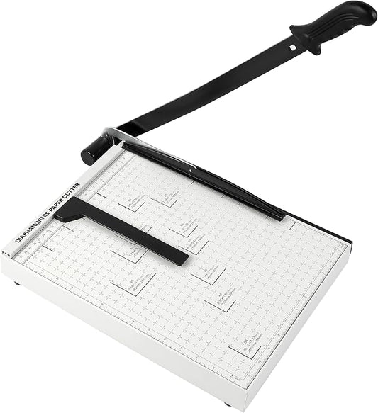 Paper Cutter,15" Guillotine Paper Trimmer Cutting Length Heavy Duty B4 Paper Slicer with Safety Guard & Magnetic Guide Rail,15pcs Capacity,Ideal for Offices,Homes,Printing Shops,Photo Studios (15IN)
