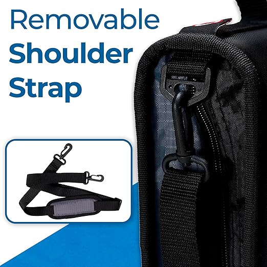 Case-it Universal Zipper Binder | 2-Inch O-Rings,13-Inch Laptop/Tablet Padded Pocket,400 Sheet Capacity,Multiple Storage Pockets&Shoulder Strap | School&Office Organizer-| LT-007 Jet Black,(Pack of 6)