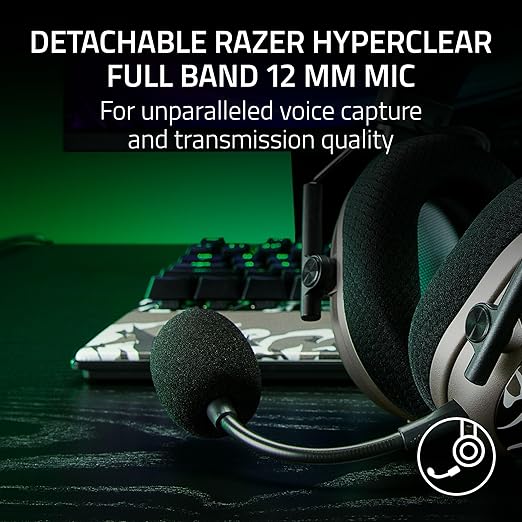 Razer BlackShark V3 Pro Wireless ANC Gaming Headset for PC: Full Band Mic - 50mm Driver - 2.4 GHz, Bluetooth, USB, 3.5mm - Works with PC, Mac, PS5, Nintendo Switch - Long Battery Life - Niko Edition
