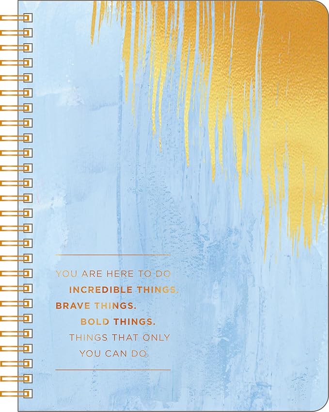 Compendium Spiral Notebook - You are here to do incredible things… — A Designer Spiral Notebook with 192 Lined Pages, College Ruled, 7.0”W x 9.25”H
