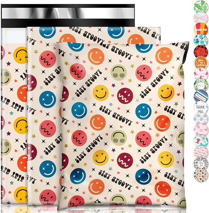 Oududianzi Poly Mailers 6x9, 50Pack Shipping Bags, Fashion Shipping Envelopes, Plastic Packaging Bags, Self-Seal Polymailers, Mailing Poly Bags for Business, Clothing