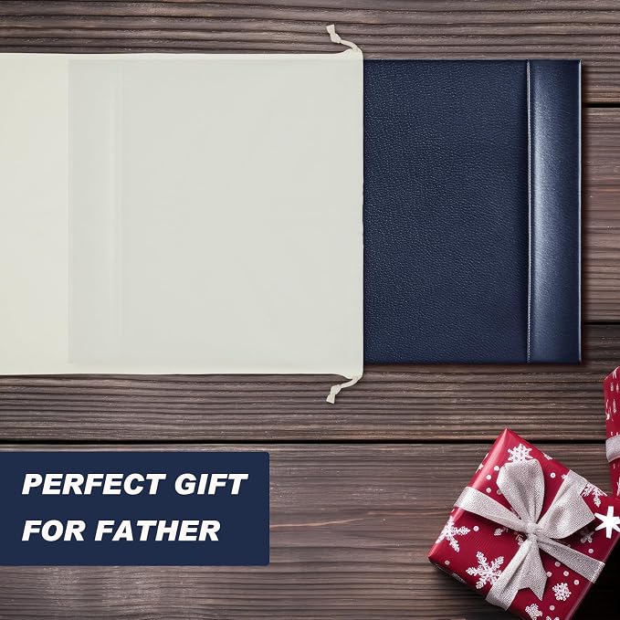 Leather Desk Pad Protector with Side Rails, Blue, 30 x 18 Inch | Executive Office Desk Mat, Smooth Writing Surface, Desktop Protector Covers Mouse Keyboard, Elegant Gift, Men Dad Husband