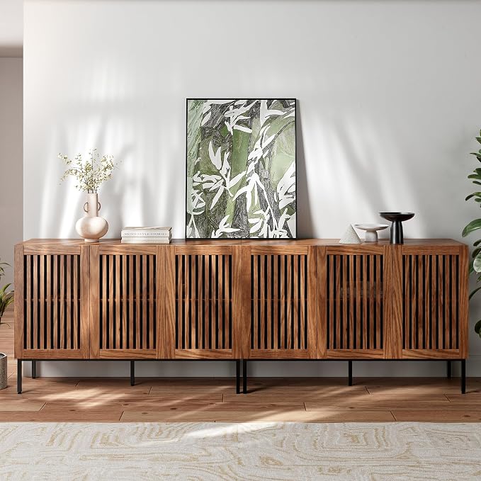 BVIUNTWO Set of 2,3 Door Accent Storage Cabinet with Doors and Adjustable Shelf,Freestanding Buffet Cabinet,Modern Sideboard Buffet Cabinet for Living Room,Dining Room,Kitchen,Hallway