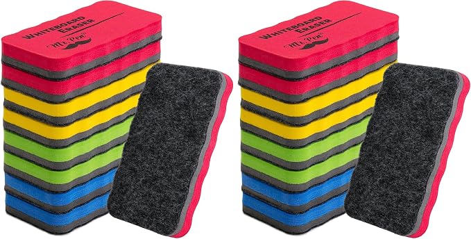 Mr. Pen- Magnetic Dry Erase Erasers, 4"x2.25", 16 Pack