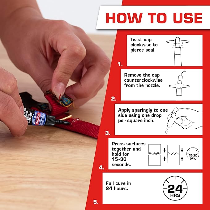 Loctite Super Glue Ultra Gel Minis, Clear, 0.03 fl oz Tube, 3 Pack - Superglue for Plastic, Wood, Metal, Crafts & Repair, Cyanoacrylate Adhesive Instant Glue, Quick Dry