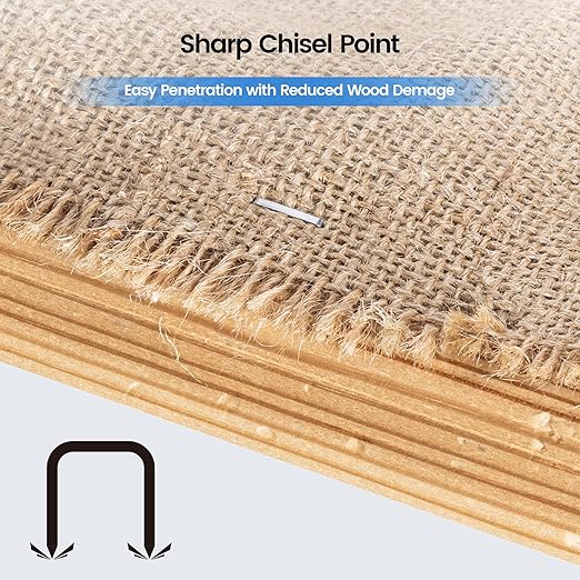 meite T50 Staples, 1/4", 3/8" and 1/2" Leg Staples for Staple Gun, 2,520 Counts, Galvanized, 20 Gauge 3/8 Inch Crown, Ideal for for Upholstery, Construction, Furniture, Crafts