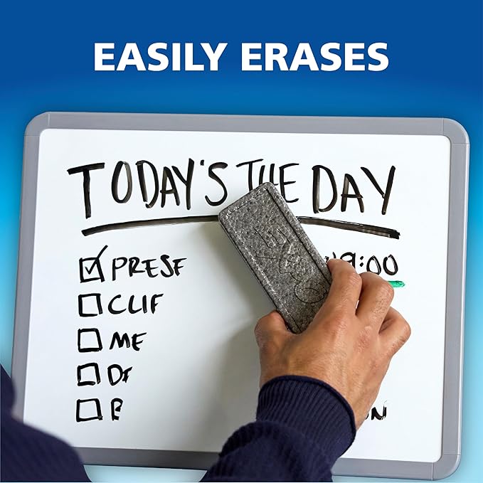 EXPO Dry Erase Markers, Low Odor Ink, Red, Fine Tip, 12 Count - Whiteboard, Calendar, Organization, Essential Supplies for Office, School, Classroom, Teachers