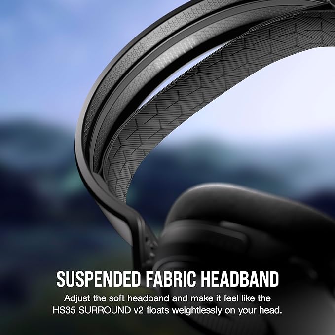 Corsair HS35 Surround v2 Multiplatform Wired Gaming Headset – Dolby 7.1 – Flexible Omni-Directional Microphone – Universal 3.5mm Connection – PC, Mac, PS5, PS4, Xbox, Nintendo Switch, Mobile – Carbon