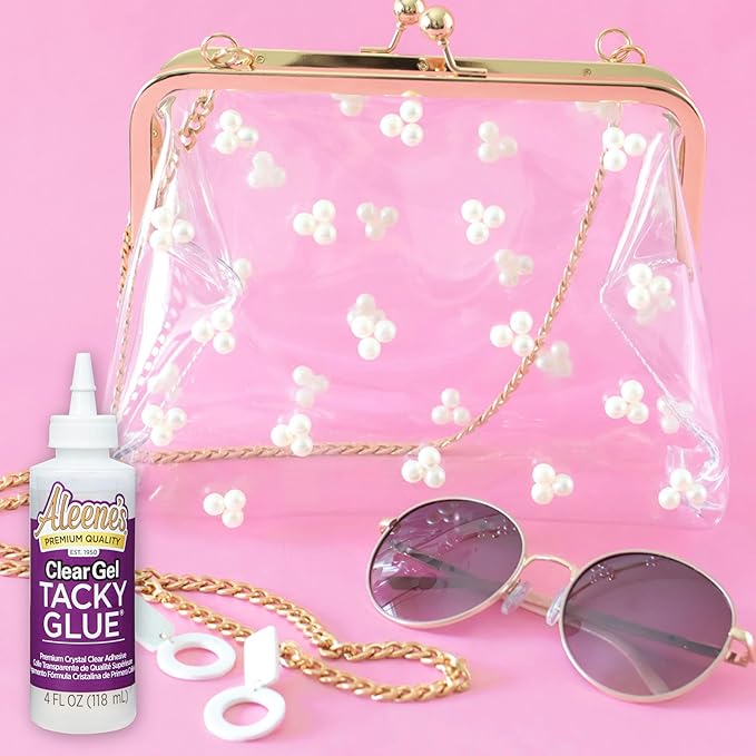 Aleene's Clear Gel Tacky Glue for Crafts, Nontoxic, Applies and Dries Clear, 4 fl oz 3 Pack