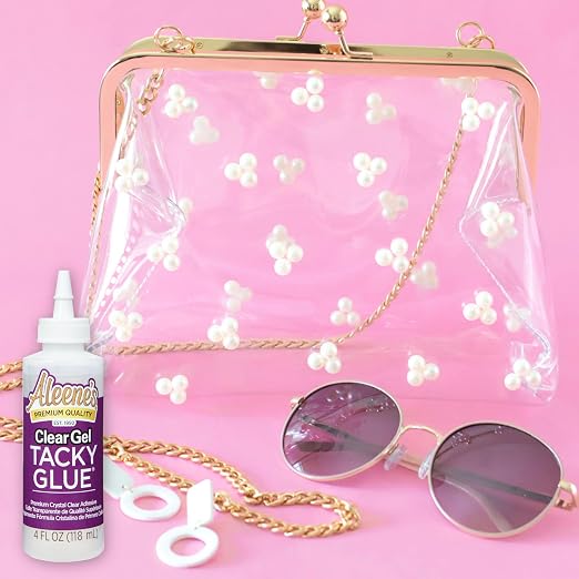 Aleene's Clear Gel Tacky Glue for Crafts, Nontoxic, Applies and Dries Clear, 4 fl oz 3 Pack