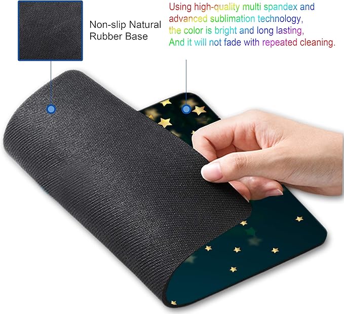 Mouse pad Computer Mousepad with Personalized Star Design Office Non-Slip Rubber Mouse mat