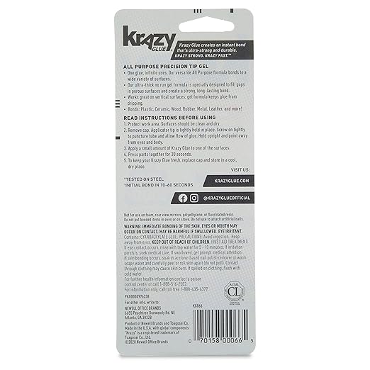 Krazy Glue, All Purpose Gel, Precision Tip, 2 g (Pack of 2)