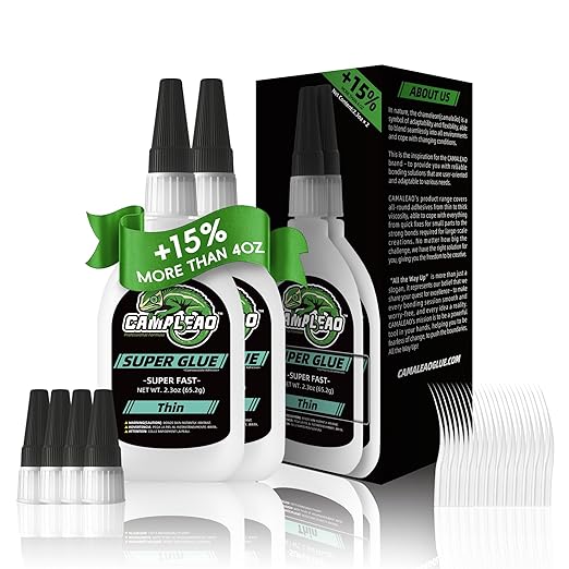 Thin Super Glue Liquid Kit 4.6 oz, All Purpose Clear Superglue for Plastic Ceramic Metal Wood Glass Shoe Leather Rubber, Instant Cyanoacrylate Adhesive for Home Repair Hobby Model Pottery DIY Craft