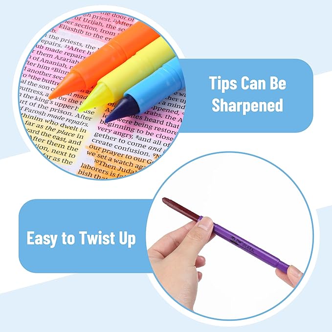 Mr. Pen- Gel Highlighters, Fluorescent Bible Highlighter, Pack of 12, No Bleed Highlighter, Highlighters Assorted Color, Bible Journaling Supplies