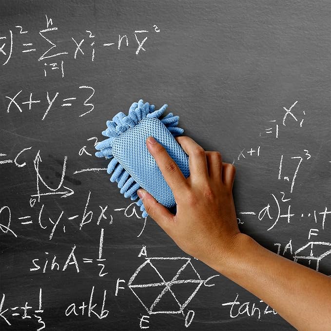 Mr. Pen- Magnetic Microfiber Shag Whiteboard Erasers, 4" x 6", 4 Pack | Dual Surface, Washable Large Dry Erase Board Cleaner for Chalk, Marker, Classroom, Office, Home