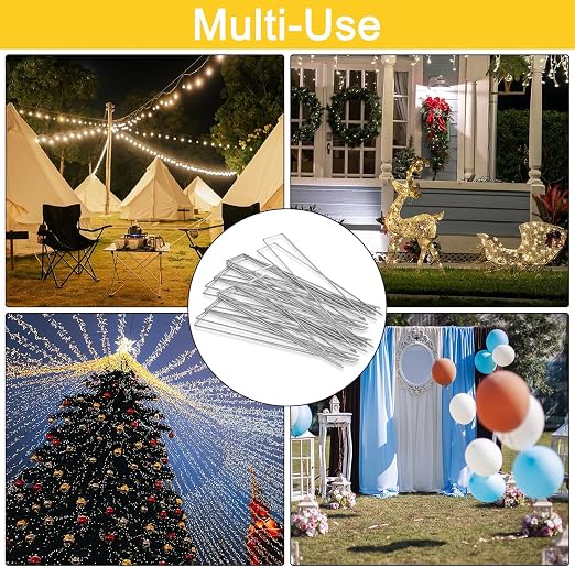 HongWay 3000 Pack 6 Inch Landscape Staples Bulk, Galvanized Garden Stakes 11 Gauge U-Shaped Pins Tent Stakes Yard Ground Staples for Landscaping Fabric, Lawn, Turf, Fence, Plant Cover, Irrigation