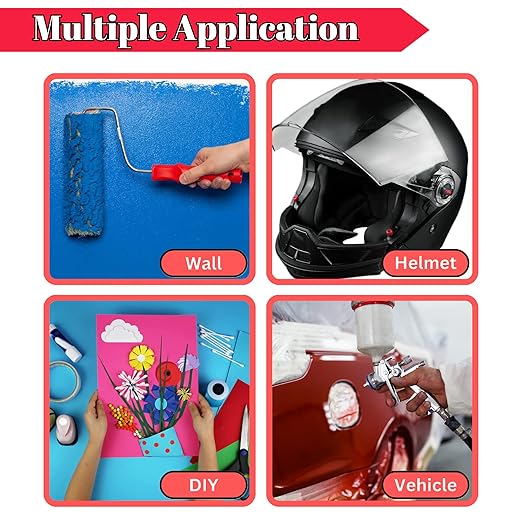 3 Pack Red Painters Tape - Masking Tape 1 Inch Wide - Multi-Surface, Smart Adhesion, Indoor & Outdoor - 270FT Total - Paint Tape for DIY, Labeling, Art, Car, General Purpose (#3910)