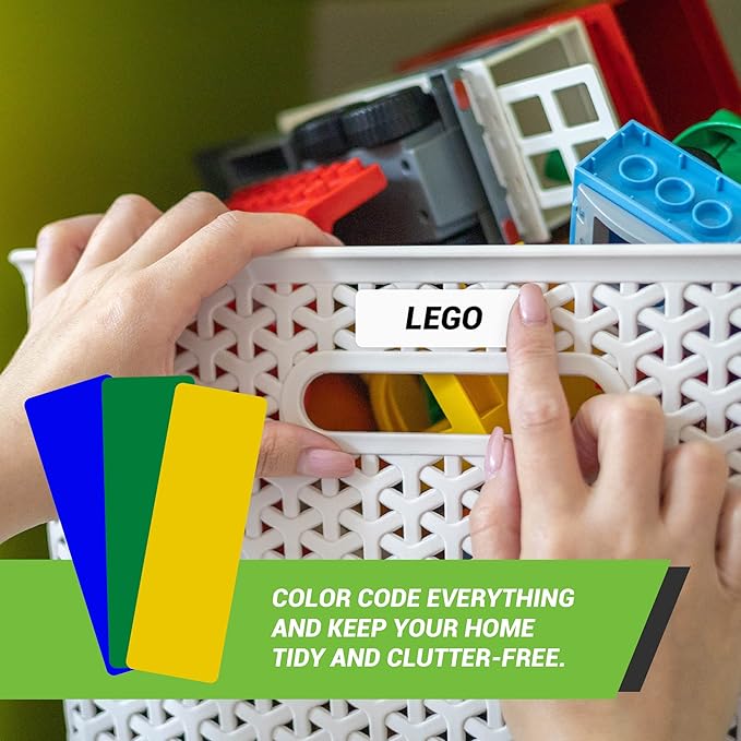 Royal Green Rectangular Coding Stickers- 18 Color Write on Labels, 1" x 3" Stickers for Mailing, Organizing, Home, Office, & School Projects, 144-Pack
