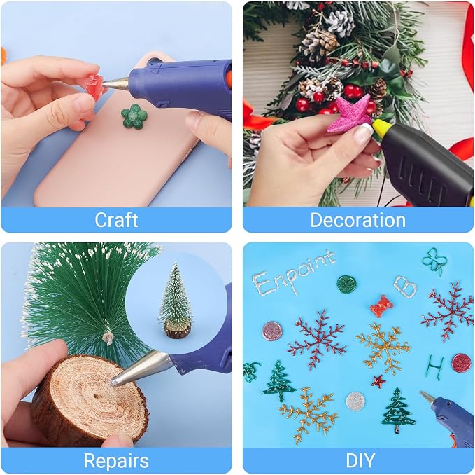 72 Pack 0.43x4 Metallic Silver Hot Glue Sticks Bulk, Hot Melt Glue Sticks for Christmas Cards, Wax Seal Stamp, Decoration, Handmade Arts and Crafts DIY, Car Dent Repair