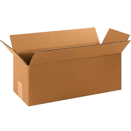 Box USA Shipping Boxes 18"L x 6"W x 6"H 25-Pack Long Corrugated Boxes for Moving, Shipping, Mailing, Packing, Packaging and Storage