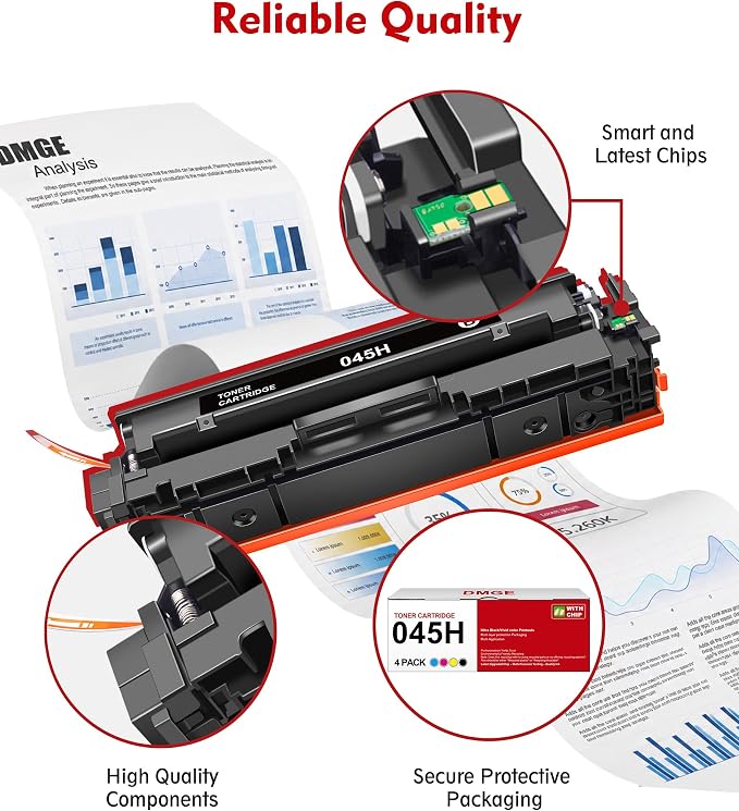 045 Toner cartridges 045H Compatible with Canon 045H MF632Cdw MF634Cdw | Replacement for Canon 045 Toner cartridges 045H Canon Color imageClass MF632Cdw MF634Cdw LBP612Cdw MF632 MF634