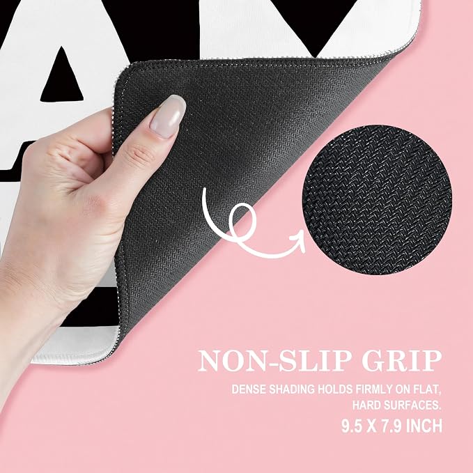 Amen Christian Mouse Pad, Black and White Religious Bible Verse Mouse Pads Mousepad for Home Office Dorm Computers Laptop Supplies Desk Accessories, 9.5x7.9 Inch