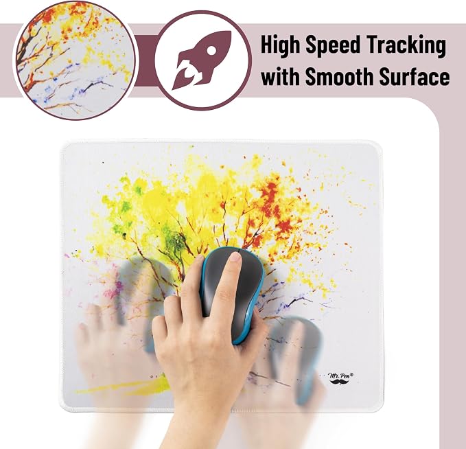 Mr. Pen- Mouse Pad, 12.5"x 10.5", 2 Pack, Eternal Seasons | Laptop and Computer Mouse Pad Gaming, Anti-Slip Rubber Base