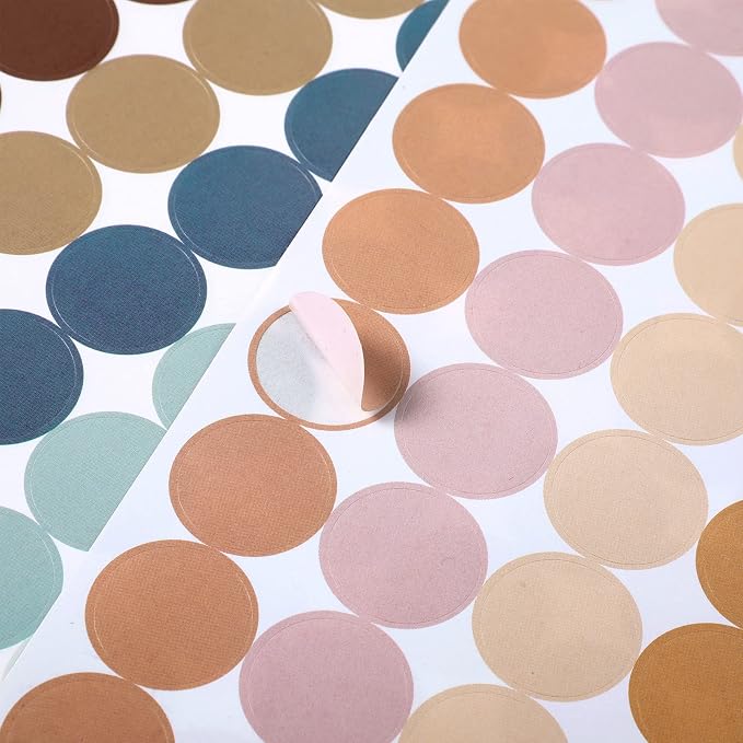 2800 Pcs Colored Dot Stickers 3/4 Inch Round Color Coding Labels, Garage Sale Stickers Circle Price Tags Blank Removable Polka Label for Office Classroom Student Toddlers(Gray Series)
