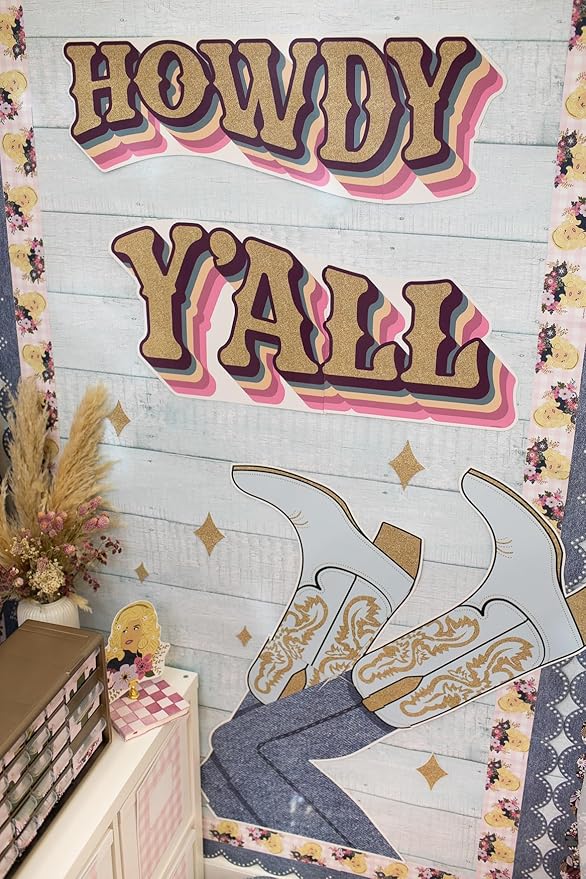 Fadeless Schoolgirl Style Bulletin Board Paper, Southern Charm, 47.25" x 25', 1 Roll