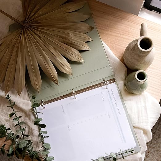 Samsill Plant-Based 1.5 Inch Durable D-Ring, View Binder, Eco-Friendly, USDA Certified Biobased, Single, Sage Green