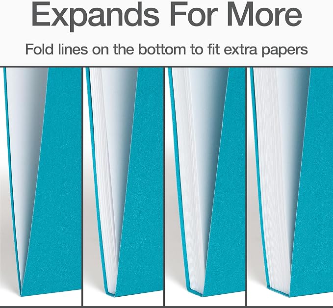 Oxford Colored File Folders, 15 Pack, 3 Tabs, 5 Bright Colors, Letter Size (8.5" x 11"), Color-Coding for School, Office & Home Document Organization