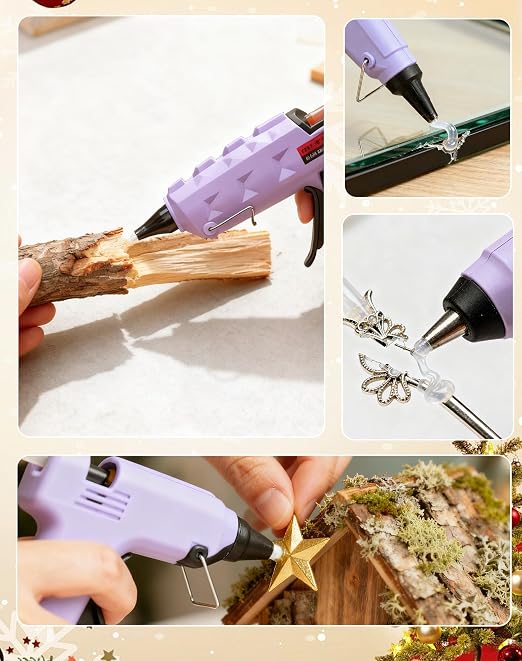 Mini Size Hot Glue Sticks,5.9'' x 0.27" Clear Glue Gun Sticks(50 Pcs) | Perfect for Mini Size Hot Glue Gun,Easily Create and Bond Crafts on Wood,Plastic,Glass,Flowers,Fabrics,Foam,Jewellery