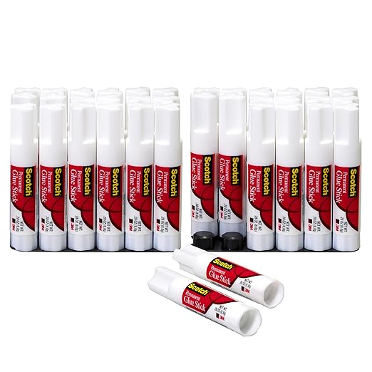 Scotch Glue Stick, .28 oz, 36-Pack, Acid Free and Non-Toxic (6008-18)