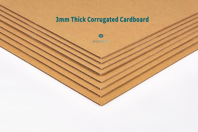 9x6x1 Inch Shipping Boxes for DVDs, CDs, Books Mailing, 25 Pack | Multi-Depth, Easy-Fold, Corrugated Cardboard, Includes Fragile Stickers, Brown