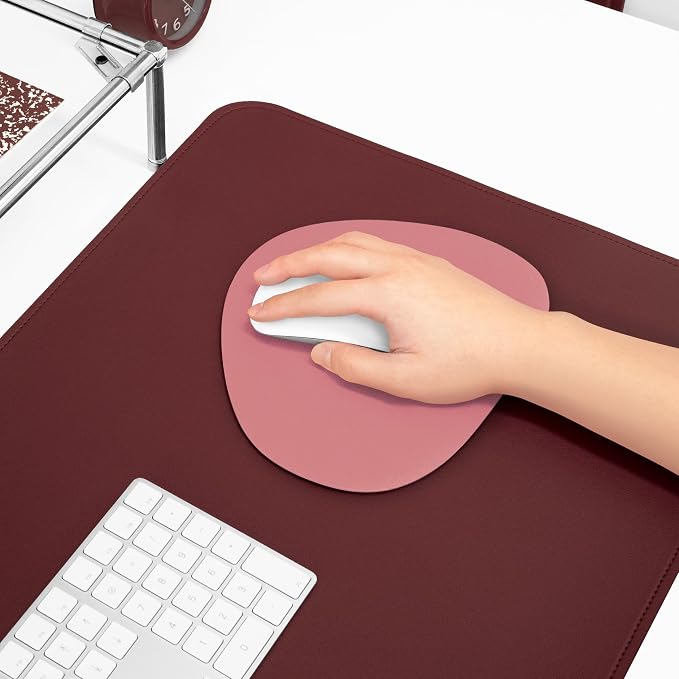 Mouse pad, Non-Slip Washable Waterproof Computer Mouse pad (Misty Rose)